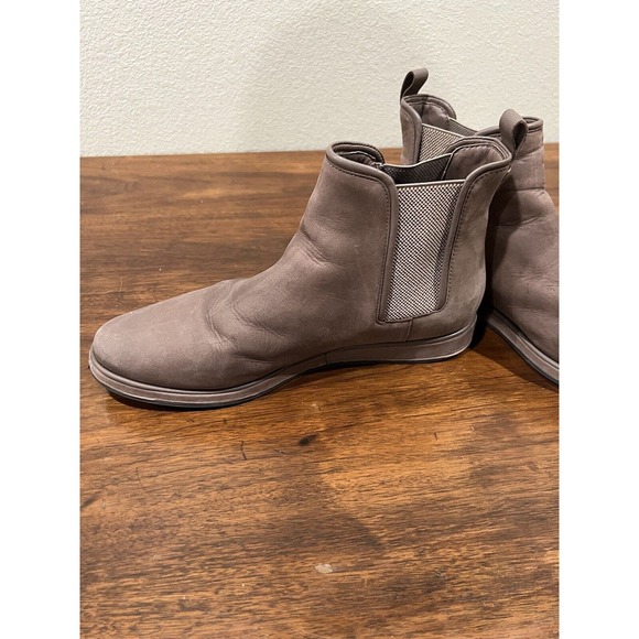 Nurture Womens Bootie 9.5 M Cadell Chelsea Ankle‎ Brown Leather Platform Pull On - Picture 3 of 11